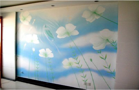 罗源画墙绘怎么画好白云的蓬松感？