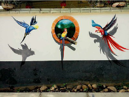 罗源视觉错位-3D墙绘设计