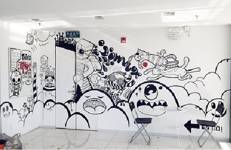 罗源手绘墙并非传统涂鸦。